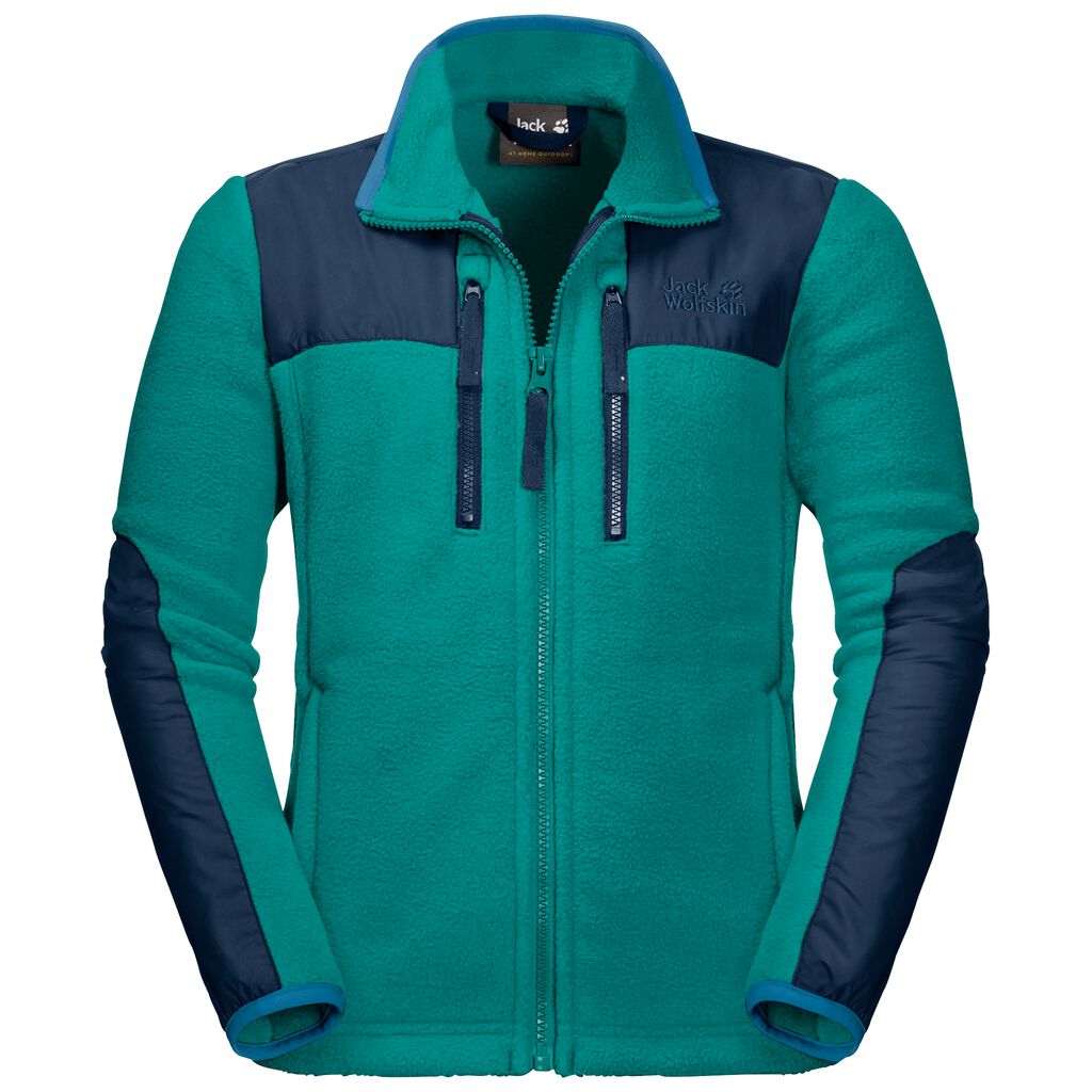 Jack Wolfskin BEARVILLE fleece ζακετεσ παιδικά πρασινο | GR6484801